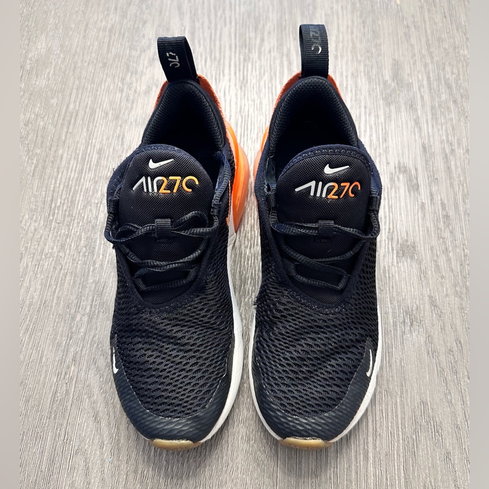 Nike Air Max 270 – Big Kids 2.5Y (Black / Orange) - Picture 10 of 10